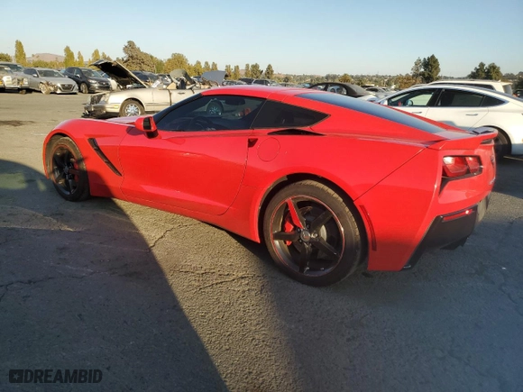 2014 Chevrolet Corvette Stingray Z51 3LT with VIN 1G1YL2D79E5104468, listed as a Copart auction lot 73684144 with 105,354 mi miles and Salvage Title. Bid and sale history available at carsss.com. Image 2.