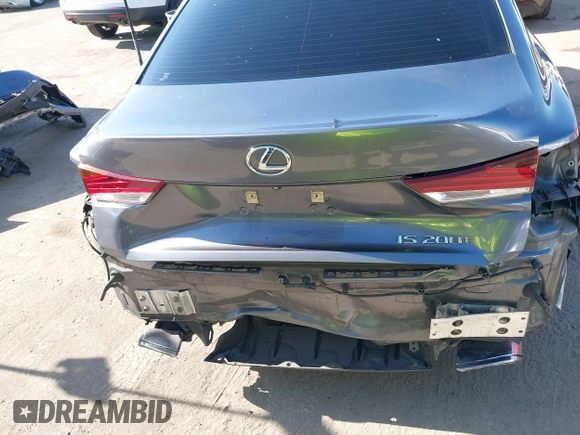 2017 Lexus IS 200t with VIN JTHBA1D22H5058048, listed as a IAAI auction lot 42537714 with 86,299 mi miles and . Bid and sale history available at DreamBid. Image 6.