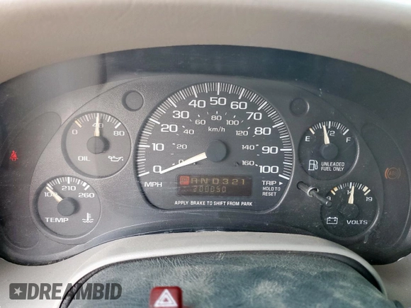 2003 Chevrolet Astro z VIN 1GNEL19X33B102489, wystawiony jako Copart lot #55686585 z przebiegiem 200 050 mil mil oraz Szkody całkowita. Historia ofert i sprzedaży dostępna na DreamBid. Obrazek 9.