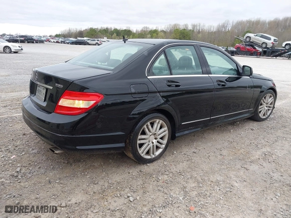 2009 Mercedes-Benz C-Class 3.0L Sport with VIN WDDGF54X89R042576, listed as a IAAI auction lot 41836056 with 170,491 mi miles. Bid and sale history available at carsss.com. Image 4.