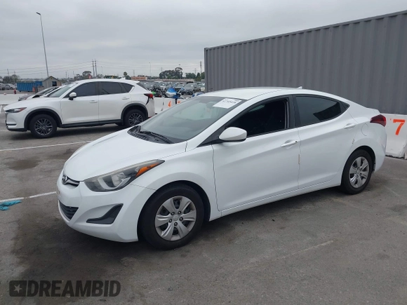 2016 Hyundai Elantra SE z VIN 5NPDH4AEXGH735514, wystawiony jako IAAI lot #42745418 z przebiegiem 159 501 mil mil oraz . Historia ofert i sprzedaży dostępna na DreamBid. Obrazek 2.