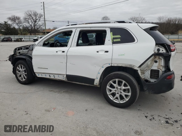 2017 Jeep Cherokee Latitude with VIN 1C4PJLCB1HW593127, listed as a Copart auction lot 48060555 with 103,834 mi miles and Clean Title. Bid and sale history available at carsss.com. Image 2.