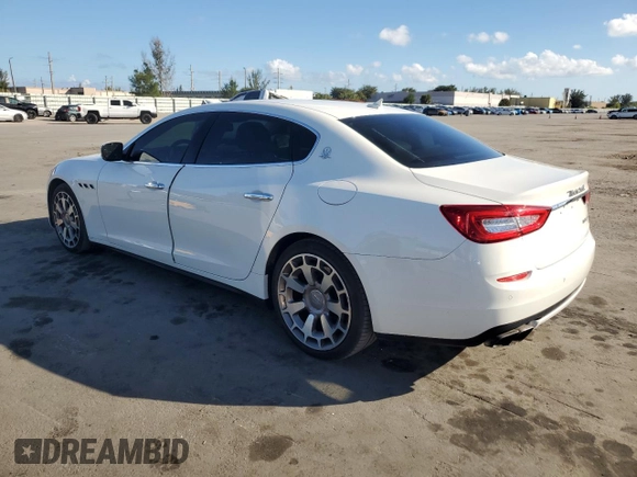 2014 Maserati Quattroporte GTS z VIN ZAM56PPA0E1082028, wystawiony jako Copart lot #44642825 z przebiegiem 36 299 mil mil oraz Szkoda całkowita • Salvage title. Historia ofert i sprzedaży dostępna na DreamBid. Obrazek 2.