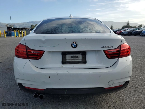 2016 BMW 4 Series 428i with VIN WBA4A9C55GGL88285, listed as a Copart auction lot 46942895 with 135,834 mi miles and Salvage Title. Bid and sale history available at carsss.com. Image 6.
