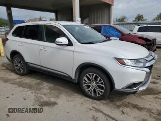 2017 Mitsubishi Outlander SE with VIN JA4AZ3A30HZ028841, listed as a Copart auction lot 54878135 with 110,410 mi miles and Salvage title. Bid and sale history available at DreamBid. Image 4.