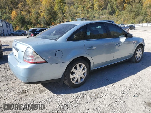2008 Ford Taurus Limited with VIN 1FAHP25W08G140744, listed as a Copart auction lot 77228964 with 33,416 mi miles and Salvage Title. Bid and sale history available at carsss.com. Image 3.