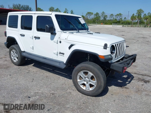 2020 Jeep Wrangler Unlimited Sahara с VIN 1C4HJXEN1LW104950, выставлен на аукционе IAAI как лот 42278650 с пробегом 40 638 миль миль и . История ставок и продаж доступна на DreamBid. Изображение 1.