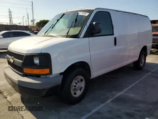 2008 Chevrolet Express Cargo Van with VIN 1GCGG25C581167937, listed as a Copart auction lot 52174855 with 186,959 mi miles and Salvage Title. Bid and sale history available at carsss.com. Image 1.
