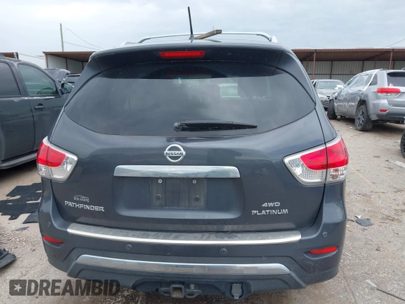 2014 Nissan Pathfinder S z VIN 5N1AR2MM0EC705286, wystawiony jako IAAI lot #41909850 z przebiegiem 136 091 mil mil oraz . Historia ofert i sprzedaży dostępna na DreamBid. Obrazek 17.
