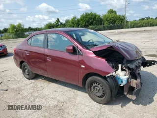 2017 Mitsubishi Mirage ES with VIN ML32F3FJ6HHF14592, listed as a Copart auction lot 65472224 with 130,216 mi miles and Salvage title. Bid and sale history available at DreamBid. Image 4.