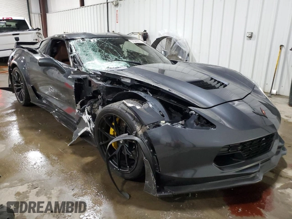 2017 Chevrolet Corvette Grand Sport 2LT with VIN 1G1YY2D72H5118623, listed as a Copart auction lot 57045665 with 23,711 mi miles and Salvage title. Bid and sale history available at DreamBid. Image 4.