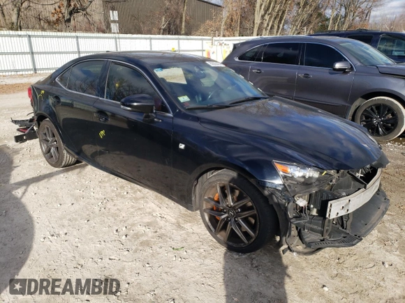 2014 Lexus IS 350 with VIN JTHCE1D20E5005241, listed as a Copart auction lot 82803404 with 130,530 mi miles and Salvage title. Bid and sale history available at DreamBid. Image 4.