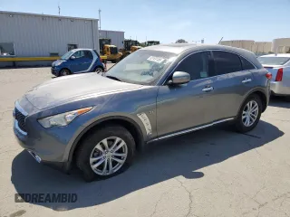 2017 Infiniti QX70 z VIN JN8CS1MW0HM414612, wystawiony jako Copart lot #55169185 z przebiegiem 66 854 mil mil oraz Szkoda całkowita • Salvage title. Historia ofert i sprzedaży dostępna na DreamBid. Obrazek 1.