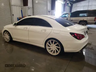 2015 Mercedes-Benz CLA 250 with VIN WDDSJ4GB5FN189122, listed as a Copart auction lot 57647115 with 118,038 mi miles and Salvage title. Bid and sale history available at DreamBid. Image 2.