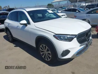 2023 Mercedes-Benz GLC with VIN W1NKM4GB2PU018233, listed as a IAAI auction lot 41671282 with 1 mi miles. Bid and sale history available at carsss.com. Image 1.