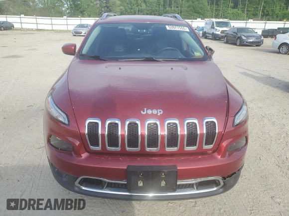 2015 Jeep Cherokee Limited with VIN 1C4PJMDS7FW662680, listed as a Copart auction lot 53977555 with 114,179 mi miles and Salvage Title. Bid and sale history available at DreamBid. Image 5.