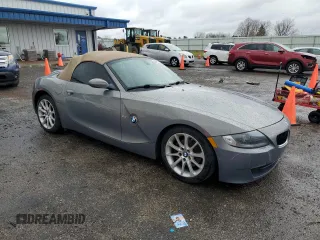2007 BMW Z4 3.0i with VIN 4USBU33517LW70648, listed as a Copart auction lot 80482794 with 89,985 mi miles and Clean Title. Bid and sale history available at carsss.com. Image 4.