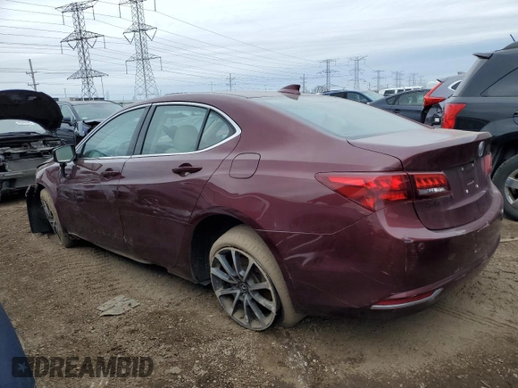2015 Acura TLX V6 Advance with VIN 19UUB2F70FA019891, listed as a Copart auction lot 43651425 with 91,086 mi miles and Salvage Title. Bid and sale history available at carsss.com. Image 2.