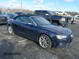 2013 Audi A5 2.0T Premium Plus with VIN WAUJFAFH9DN012594, listed as a IAAI auction lot 41205099 with 149,243 mi miles. Bid and sale history available at carsss.com. Image 1.