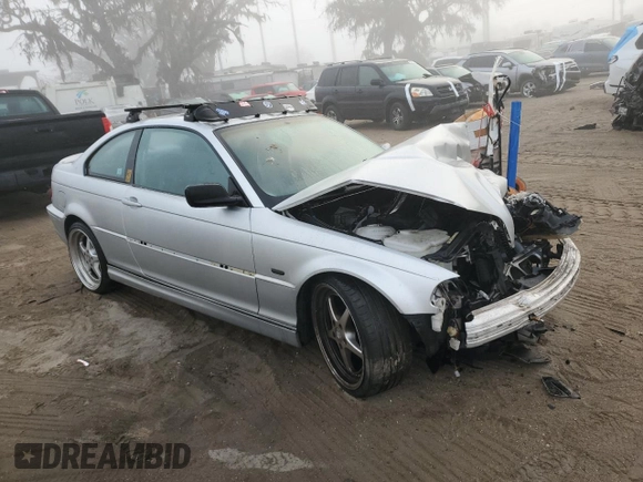 2000 BMW 3 Series 323Ci with VIN WBABM3346YJN65398, listed as a Copart auction lot 84015384 with Not Provided miles and Non Repairable. Bid and sale history available at DreamBid. Image 4.