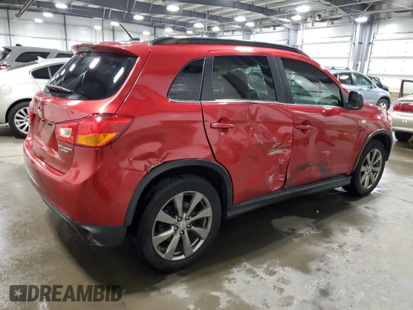 2013 Mitsubishi Outlander Sport LE with VIN 4A4AR5AU0DE017066, listed as a Copart auction lot 52546365 with 221,093 mi miles and Salvage Title. Bid and sale history available at carsss.com. Image 3.