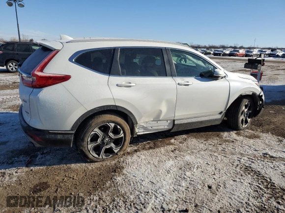 2017 Honda CR-V Touring with VIN 5J6RW2H9XHL013007, listed as a Copart auction lot 45664825 with 65,641 mi miles and Salvage Title. Bid and sale history available at carsss.com. Image 3.