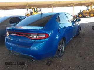 2015 Dodge Dart GT with VIN 1C3CDFEB3FD224075, listed as a IAAI auction lot 39038691 with 154,456 mi miles. Bid and sale history available at carsss.com. Image 4.