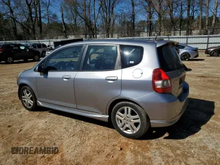 2008 Honda Fit Sport with VIN JHMGD38668S043186, listed as a Copart auction lot 48533055 with 95,396 mi miles and Salvage Title. Bid and sale history available at carsss.com. Image 2.