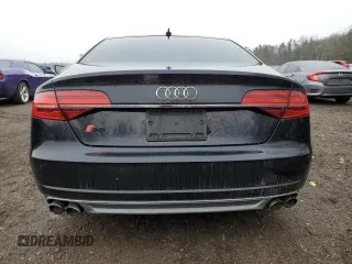 2015 Audi S8 with VIN WAUK2AFD7FN010696, listed as a Copart auction lot 84545804 with 70,296 mi miles and Salvage Title. Bid and sale history available at carsss.com. Image 6.