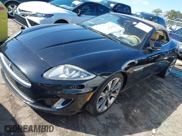 2014 Jaguar XK with VIN SAJWA4GB0ELB52358, listed as a IAAI auction lot 41832850 with 93,037 mi miles. Bid and sale history available at carsss.com. Image 19.