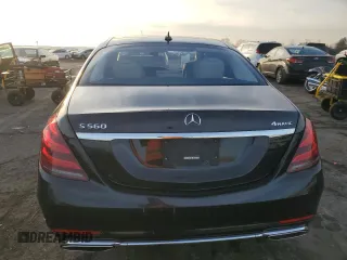2018 Mercedes-Benz S 560 with VIN WDDUG8GB4JA387477, listed as a Copart auction lot 86575774 with 53,624 mi miles and Salvage Title. Bid and sale history available at carsss.com. Image 6.