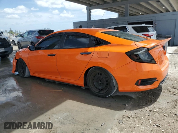 2019 Honda Civic LX with VIN 19XFC2F66KE039629, listed as a Copart auction lot 53804395 with 85,589 mi miles and Non Repairable. Bid and sale history available at DreamBid. Image 2.