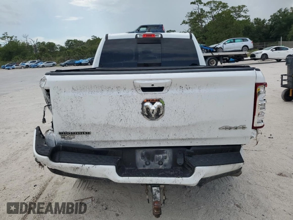 2023 Ram 1500 Big Horn with VIN 1C6RRFFG1PN526064, listed as a Copart auction lot 59071885 with 24,440 mi miles and Non repairable. Bid and sale history available at DreamBid. Image 6.