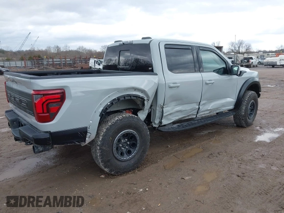 2024 Ford F-150 Raptor with VIN 1FTFW1RG1RFB44939, listed as a IAAI auction lot 41579404 with 3,597 mi miles and . Bid and sale history available at DreamBid. Image 6.
