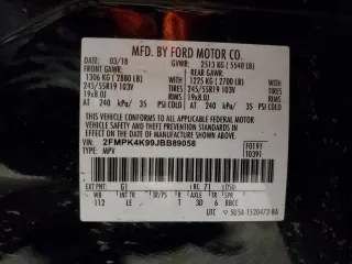 2018 Ford Edge Titanium with VIN 2FMPK4K99JBB89058, listed as a Copart auction lot 44532045 with Not Provided miles and Salvage Title. Bid and sale history available at DreamBid. Image 13.
