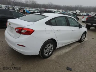 2019 Chevrolet Cruze LS with VIN 1G1BC5SM2K7111598, listed as a Copart auction lot 44156555 with 108,801 mi miles and Salvage Title. Bid and sale history available at carsss.com. Image 3.
