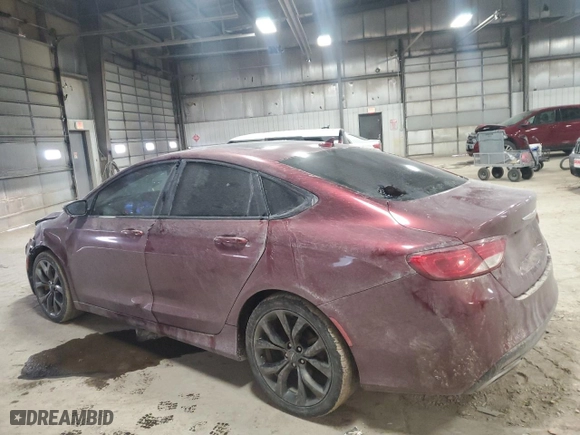 2015 Chrysler 200 S with VIN 1C3CCCBB1FN555060, listed as a Copart auction lot 85680744 with 94,323 mi miles and Salvage Title. Bid and sale history available at carsss.com. Image 2.