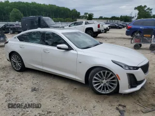 2020 Cadillac CT5 Premium Luxury with VIN 1G6DN5RK3L0117566, listed as a Copart auction lot 58163615 with Not provided miles and Salvage title. Bid and sale history available at DreamBid. Image 4.