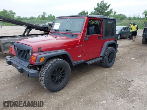 1999 Jeep Wrangler SE with VIN 1J4FY29P2XP459525, listed as a IAAI auction lot 42603011 with 258,297 mi miles and . Bid and sale history available at DreamBid. Image 2.