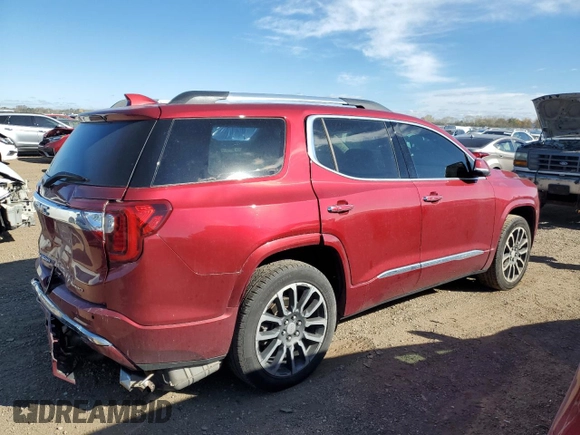 2020 GMC Acadia Denali with VIN 1GKKNXLS2LZ210152, listed as a Copart auction lot 77648564 with 71,494 mi miles and Salvage Title. Bid and sale history available at DreamBid. Image 3.