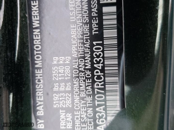 2024 BMW 4 Series M440i xDrive with VIN WBA63AT07RCP43301, listed as a Copart auction lot 80903374 with 1,111 mi miles and Salvage Title. Bid and sale history available at carsss.com. Image 12.