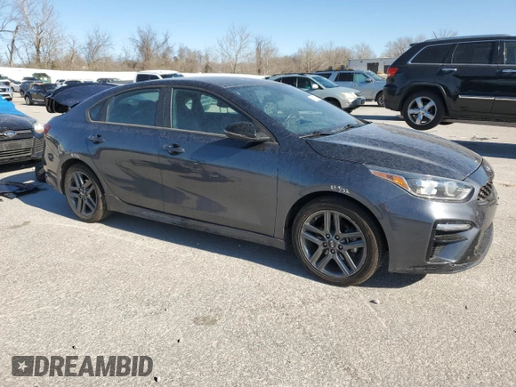 2021 Kia Forte GT-Line with VIN 3KPF34AD0ME275939, listed as a Copart auction lot 50132285 with 77,832 mi miles and Salvage Title. Bid and sale history available at carsss.com. Image 4.