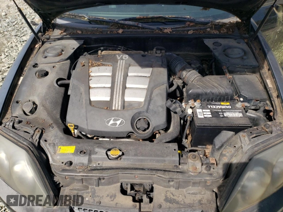 2003 Hyundai Tiburon GT z VIN KMHHN65F13U084620, wystawiony jako Copart lot #46880185 z przebiegiem Nie podano mil oraz Nie do naprawy • Non repairable. Historia ofert i sprzedaży dostępna na DreamBid. Obrazek 11.