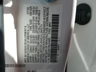 2024 Acura RDX Advance with VIN 5J8TC2H71RL014455, listed as a Copart auction lot 52756885 with 8,113 mi miles and Salvage title. Bid and sale history available at DreamBid. Image 16.