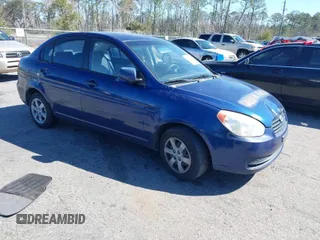 2010 Hyundai Accent GLS with VIN KMHCN4AC0AU469920, listed as a IAAI auction lot 41713761 with 186,604 mi miles. Bid and sale history available at carsss.com. Image 1.