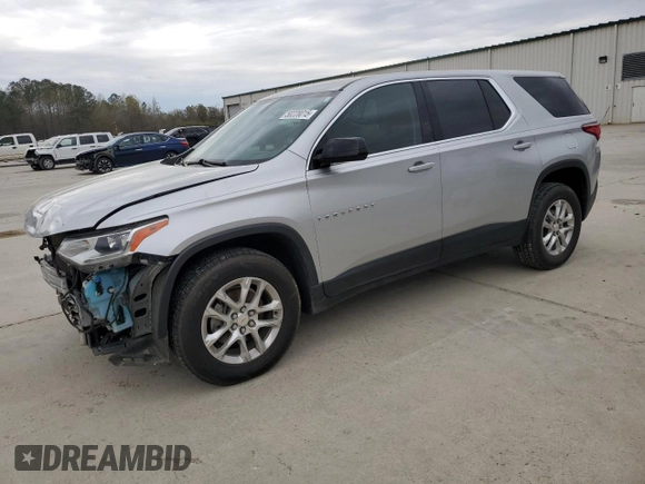 2019 Chevrolet Traverse LS with VIN 1GNERFKW8KJ145727, listed as a Copart auction lot 50228015 with 132,212 mi miles and Salvage Title. Bid and sale history available at carsss.com. Image 1.