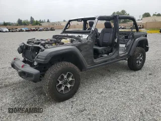 2022 Jeep Wrangler Unlimited Rubicon with VIN 1C4HJXFG6NW125232, listed as a Copart auction lot 55018594 with Not provided miles and Salvage title. Bid and sale history available at DreamBid. Image 1.