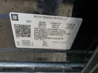 2018 Chevrolet Traverse Premier with VIN 1GNEVJKW7JJ113879, listed as a Copart auction lot 47089085 with 67,514 mi miles and Salvage Title. Bid and sale history available at carsss.com. Image 13.