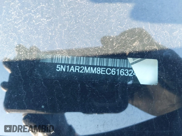 2014 Nissan Pathfinder SV with VIN 5N1AR2MM8EC616324, listed as a IAAI auction lot 41767861 with 110,833 mi miles. Bid and sale history available at carsss.com. Image 12.