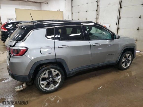 2020 Jeep Compass Limited with VIN 3C4NJDCB1LT208970, listed as a Copart auction lot 83399494 with 33,668 mi miles and Non Repairable. Bid and sale history available at carsss.com. Image 3.